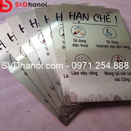 Bảng hạn chế làm việc cá nhân