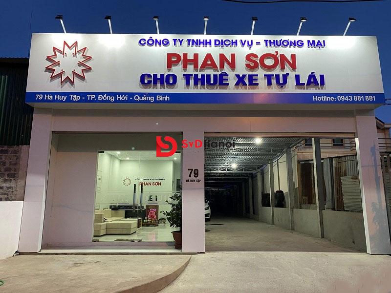 biển quảng cáo cho thuê xe du lịch